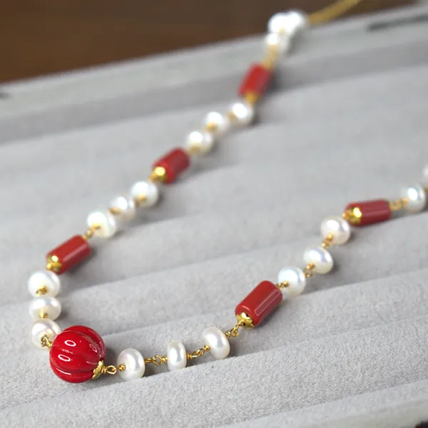 Udbhava_Handcrafted_Kattu_Theega_Necklace_with_Real_Flat_Pearls_&_Taiwan_Coral_Beads_|_Elegant_Traditional_Daily_Wear_Jewellery