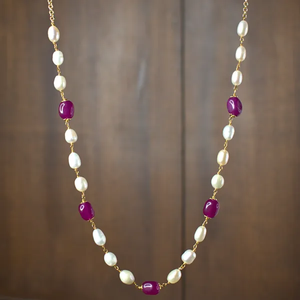 Udbhava_Handcrafted_Kattu_Theega_Necklace_with_Real_Pearls_&_Onyx_Beads_|_Elegant_Minimal_Traditional_Jewellery