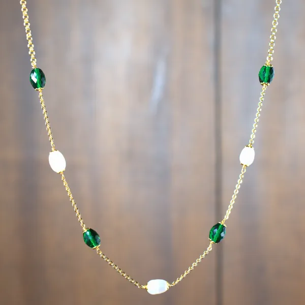 Handcrafted_Kattu_Theega_Necklace_with_Real_Pearls_&_Oval_CZ_Stones_|_Elegant_Minimal_Daily_Wear_Jewellery