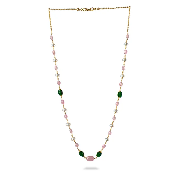 Handcrafted_Kattu_Theega_Necklace_with_Flat_Pearls,_CZ_Stones_&_Rose_Quartz_|_Premium_Elegant_Jewellery