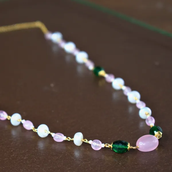 Handcrafted_Kattu_Theega_Necklace_with_Flat_Pearls,_CZ_Stones_&_Rose_Quartz_|_Premium_Elegant_Jewellery