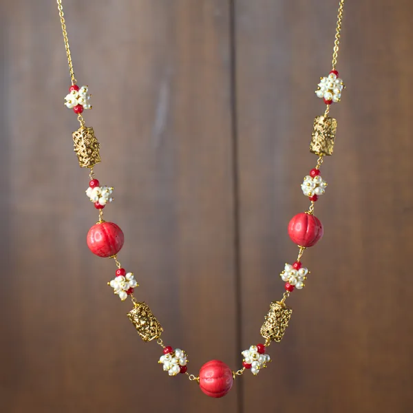 Premium_Handcrafted_Kattu_Theega_Necklace_with_Taiwan_Pumpkin_Corals,_Gutta_Pusalu_&_Nakshi_Balls_|_Traditional_Designer_Jewellery