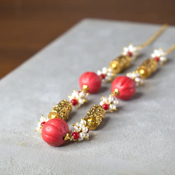 Premium_Handcrafted_Kattu_Theega_Necklace_with_Taiwan_Pumpkin_Corals,_Gutta_Pusalu_&_Nakshi_Balls_|_Traditional_Designer_Jewellery
