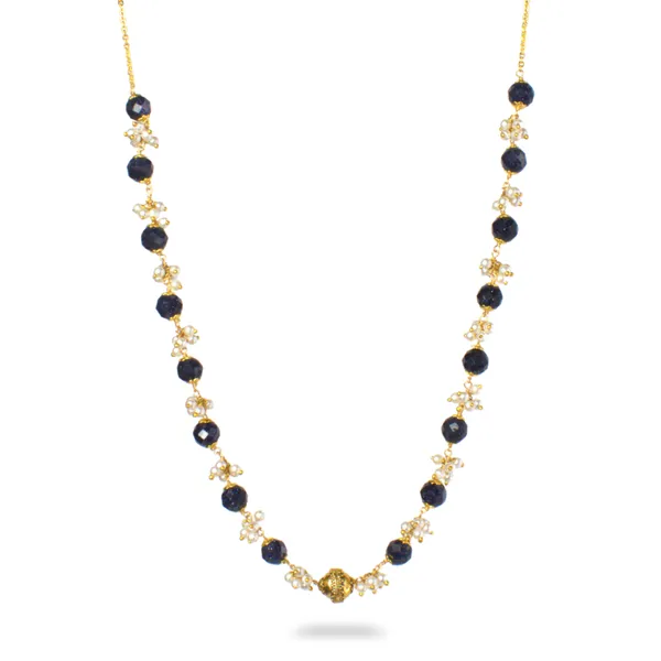 Handcrafted_Kattu_Theega_Necklace_with_Blue_Sandstone_Beads,_Gutta_Pusalu_&_Nakshi_Ball_|_Premium_Traditional_Jewellery