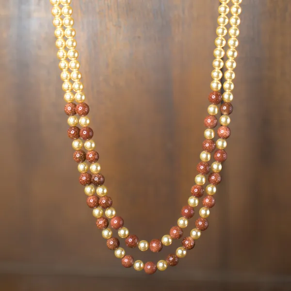 Handcrafted_Sutrakar_Necklace_with_Premium_Simulated_Pearls_&_Sunstone_Beads_|_Elegant_Double_Line_Design