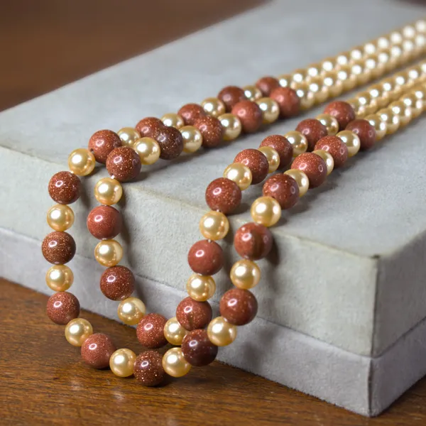 Handcrafted_Sutrakar_Necklace_with_Premium_Simulated_Pearls_&_Sunstone_Beads_|_Elegant_Double_Line_Design