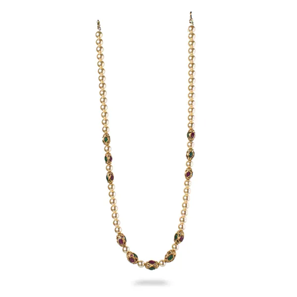 Temple_Grace_Mala_|_Single_Line_Sutrakar_Necklace_with_Premium_stimulated_Pearls_&_Nakshi_Stone_Balls_|_Traditional_Elegant_Mala