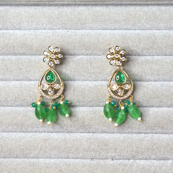 Rajvanshi_Green_Cascade_|_Natural_Bead_Multi-Layer_Long_Haram_Set_with_Earrings_|_Premium_Bridal_Jewellery