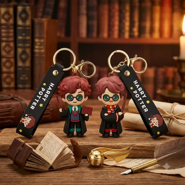 Premium_Harrypotter_Figurine_Silicone_Keychain_with_Wrist_Strap_Pack_Of_2