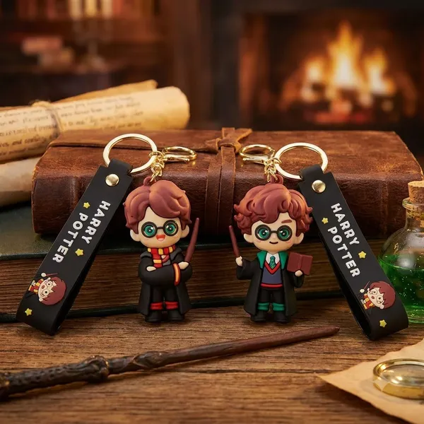 Premium_Harrypotter_Figurine_Silicone_Keychain_with_Wrist_Strap_Pack_Of_2