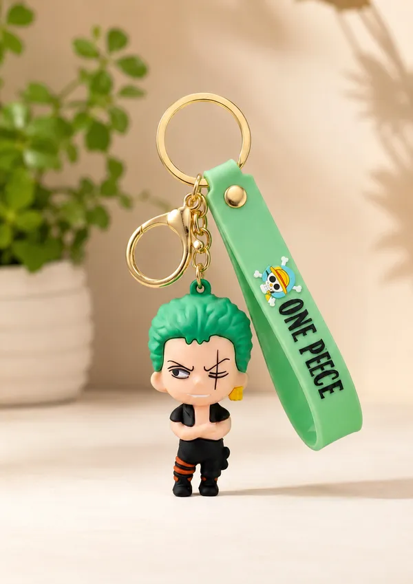 Premium_Astronaut_And_One_Piece_Zoro_Anime_Silicone_Keychain_with_Wrist_Strap_&_Metal_Key_Ring_Combo_Pack_Of_2
