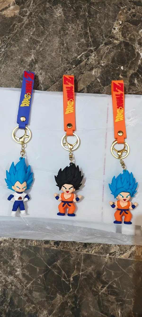 Premium_Dragon_Ballz_Goku_And_Vegeta_Figurine_Silicone_Keychain_with_Wrist_Strap_Combo_Of_3