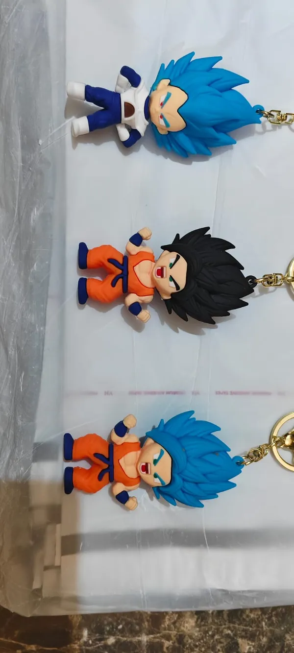 Premium_Dragon_Ballz_Goku_And_Vegeta_Figurine_Silicone_Keychain_with_Wrist_Strap_Combo_Of_3