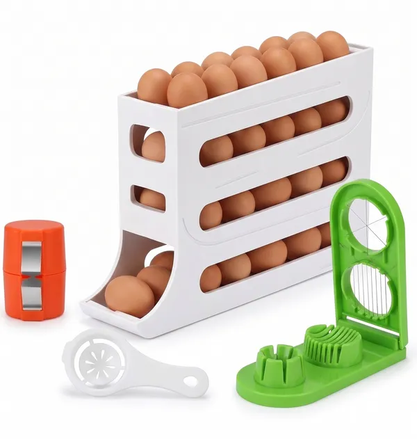 3-in-1_Egg_Storage_&_Prep_Combo_|_Egg_Dispenser_Rack_+_Egg_Opener_&_Separator_+_Egg_Cutter_&_Slicer