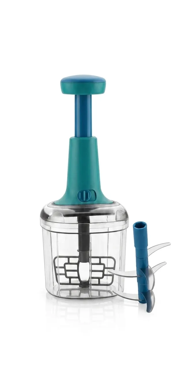REVO_Push_‘N’_Chop_Chopper_1200_ml_|_6_Blade_Manual_Vegetable_Chopper_&_Blender_for_Kitchen_|_Onion,_Salad,_Chutney_&_Whisking