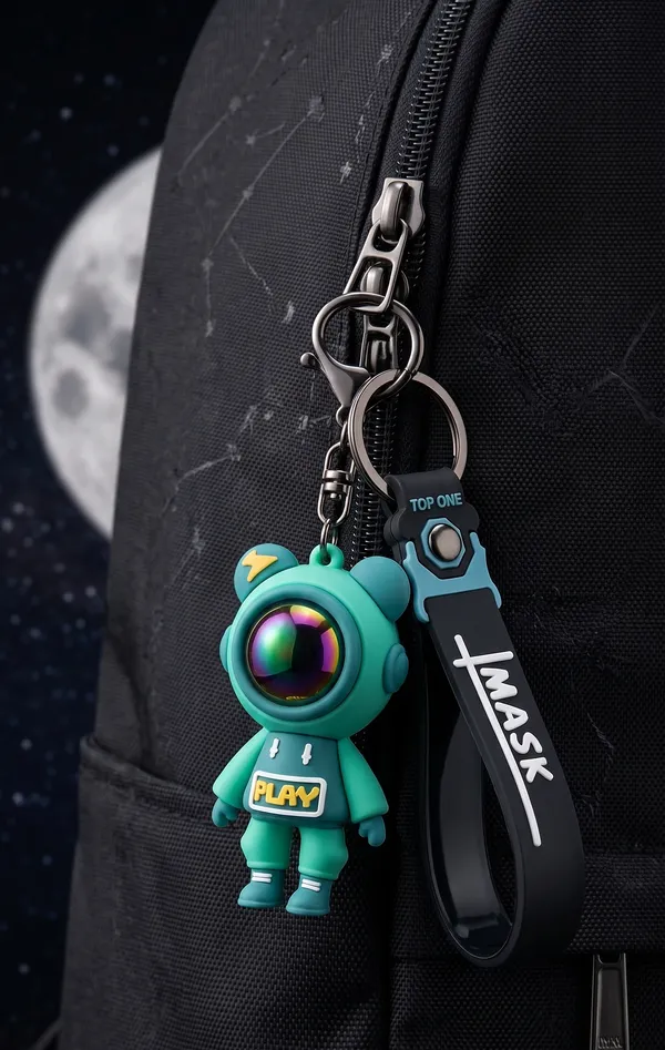 Premium_Astronaut_Silicone_Keychain_with_Wrist_Strap