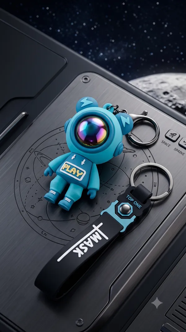 Premium_Astronaut_Silicone_Keychain_with_Wrist_Strap