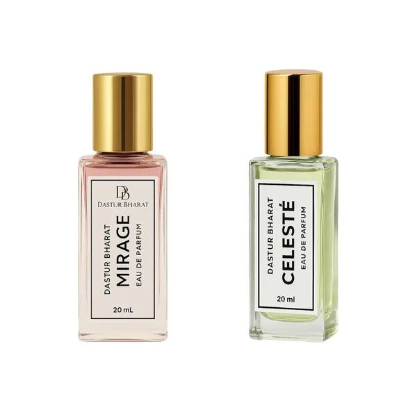Dastur_Bharat_Mirage_And_Celeste_Fragrance_Floral_Musky_With_Soft_Romantic_Depth_And_Fresh_Woody_With_Crisp_Citrus_Masculinity_Eau_De_Parfum_Pack_Of_2