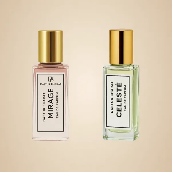 Dastur_Bharat_Mirage_And_Celeste_Fragrance_Floral_Musky_With_Soft_Romantic_Depth_And_Fresh_Woody_With_Crisp_Citrus_Masculinity_Eau_De_Parfum_Pack_Of_2