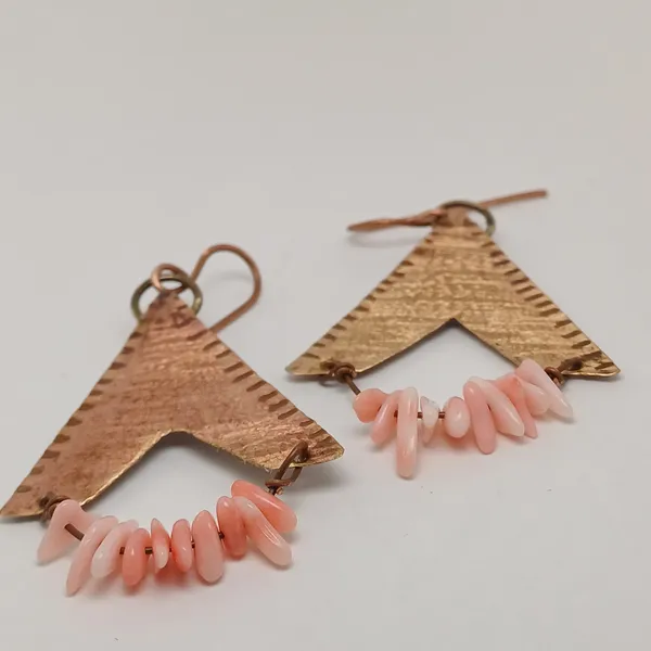 Handcrafted_Blush_Chevron_Drop_Earrings