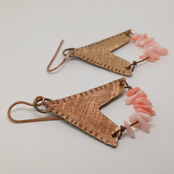 Handcrafted_Blush_Chevron_Drop_Earrings