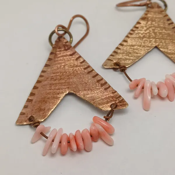 Handcrafted_Blush_Chevron_Drop_Earrings