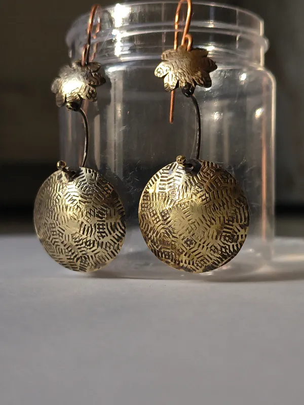 Handcrafted_Boho_Dome_Floral_Earrings