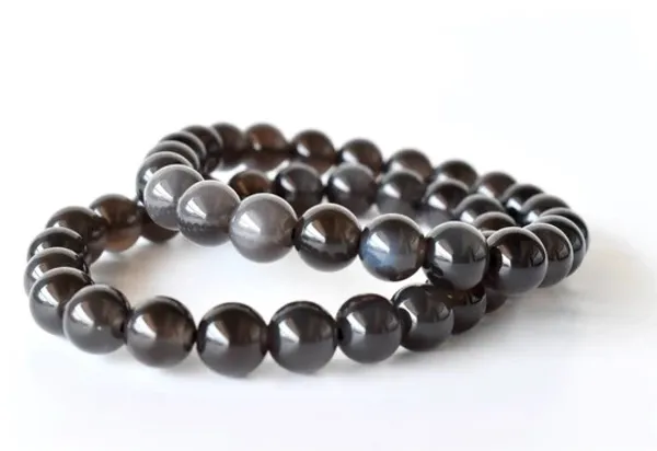Natural_Black_Obsidian_Crystal_Bracelet_With_Certificate