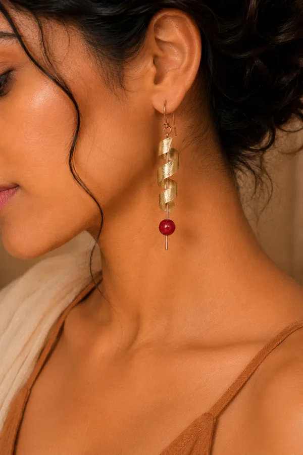 Handcrafted_Red_Jasper_Brass_Spiral_Drop_Earrings