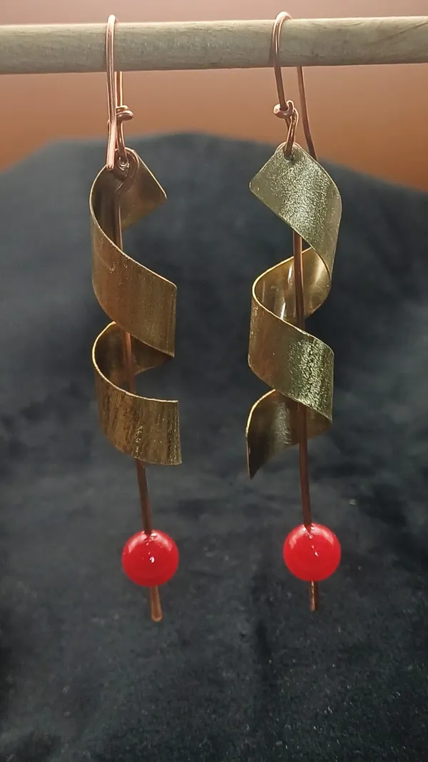 Handcrafted_Red_Jasper_Brass_Spiral_Drop_Earrings