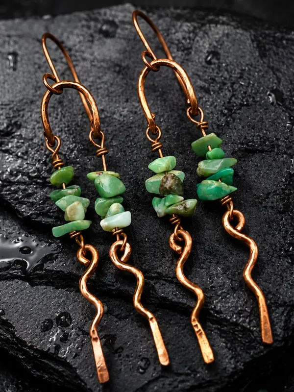 Handcrafted_Verdant_Chrysoprase_Copper_Earrings