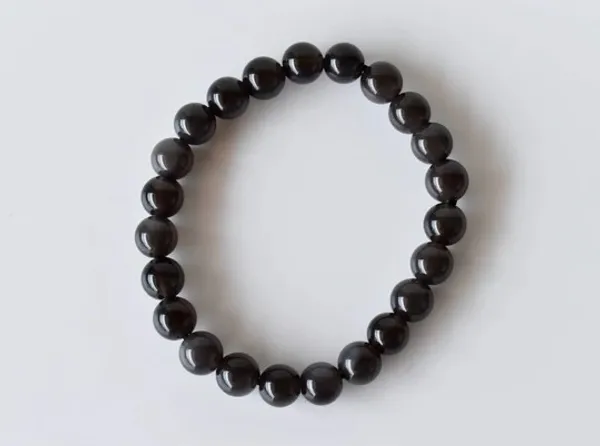 Natural_Black_Obsidian_Crystal_Bracelet_With_Certificate