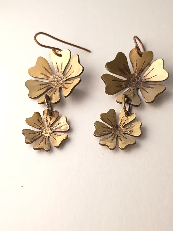 Handcrafted_Parijat_Duo_Bloom_Earrings
