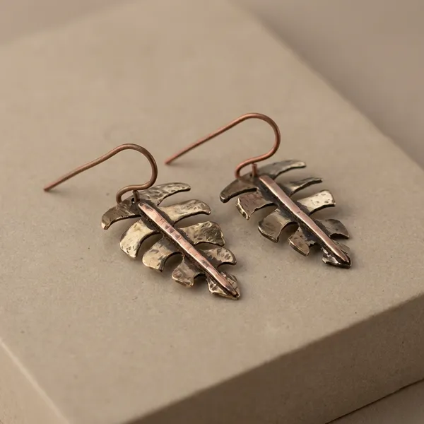 Handcrafted_Forest_Vein_Leaf_Earrings
