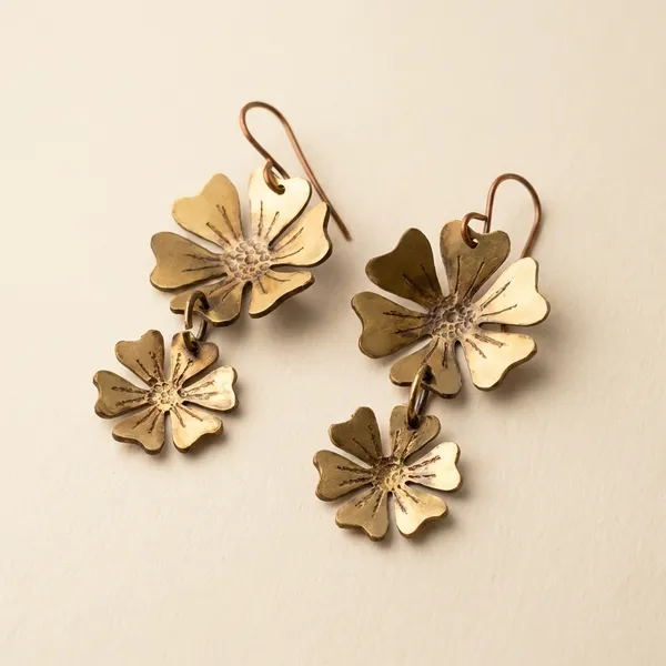 Handcrafted_Parijat_Duo_Bloom_Earrings
