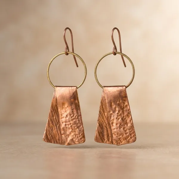 Handcrafted_Copper_Fold_Hoop_Earrings