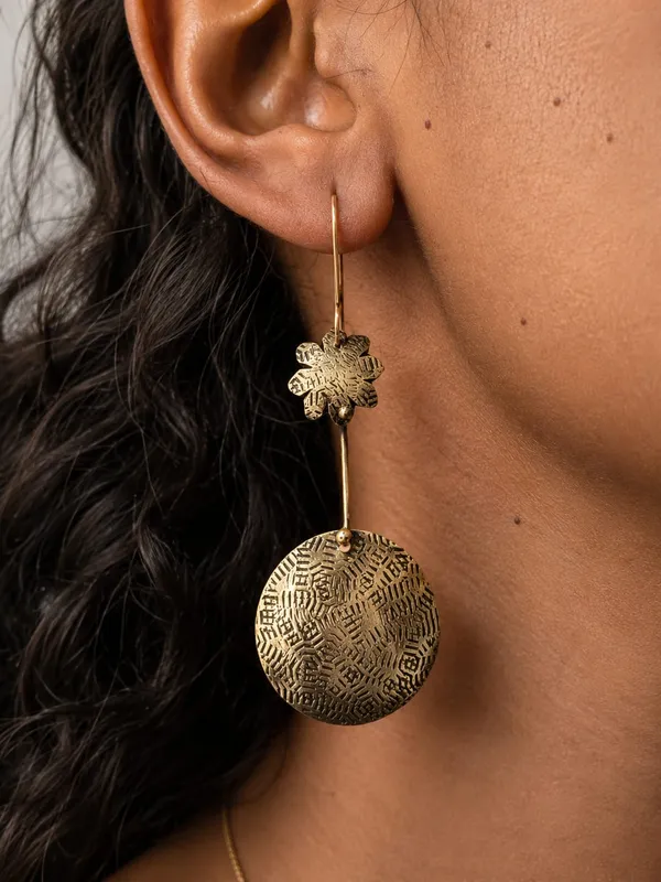 Handcrafted_Boho_Dome_Floral_Earrings