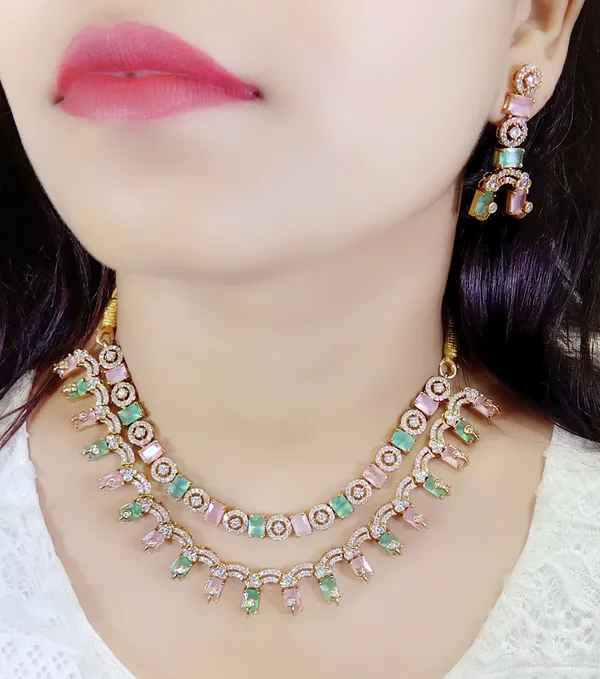 Multicolor_Alloy_Stone-Studded_Necklace_Set_For_Women