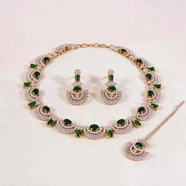 Green_Stone_Alloy_Necklace_Set_For_Women