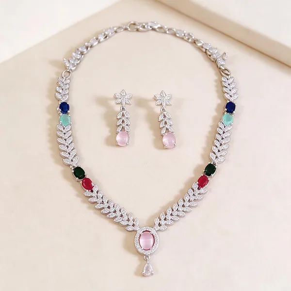 Multicolor_Stone_Alloy_Necklace_Set_For_Women