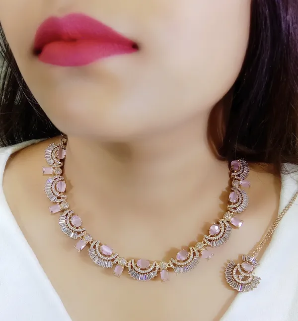 Rose_Gold_Alloy_Stone_Necklace_Set_For_Women