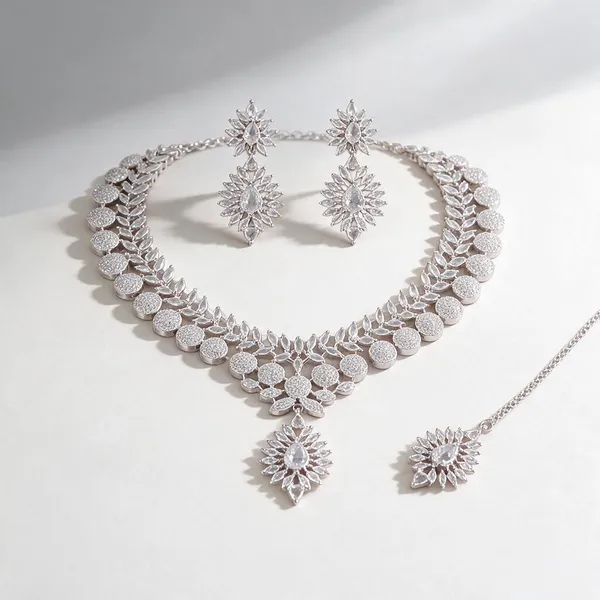 Silver_Alloy_Stone-Studded_Necklace_Set_For_Women