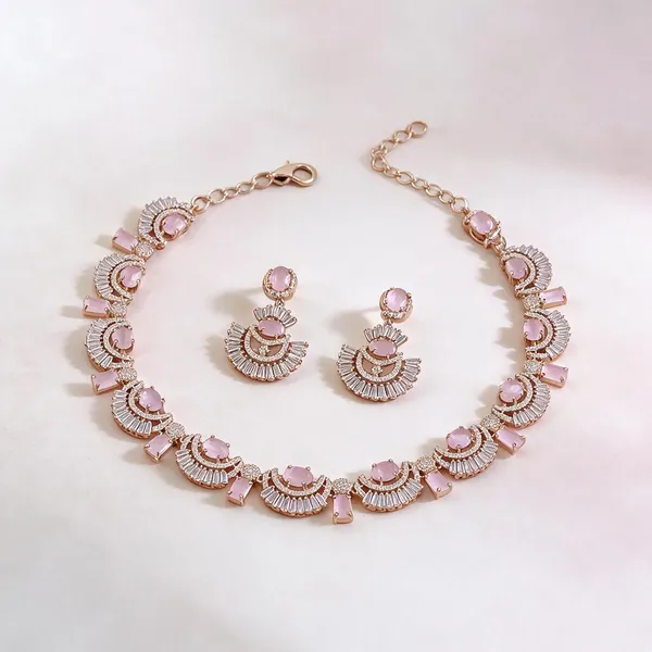 Rose_Gold_Alloy_Stone_Necklace_Set_For_Women