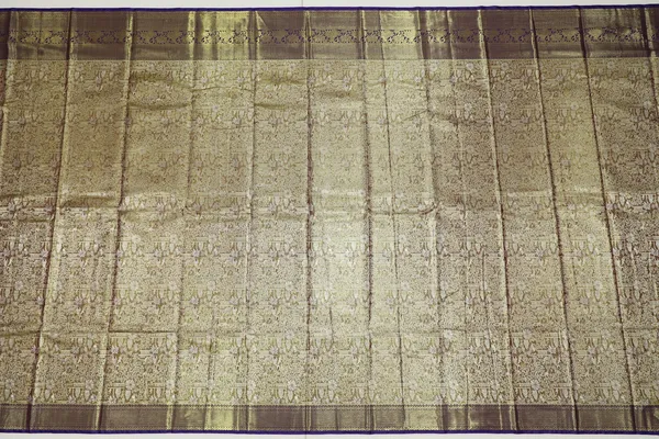 Antique_Gold_Kanchipuram_Inspired_Semi_Silk_Saree_With_Wide_Contrast_Border