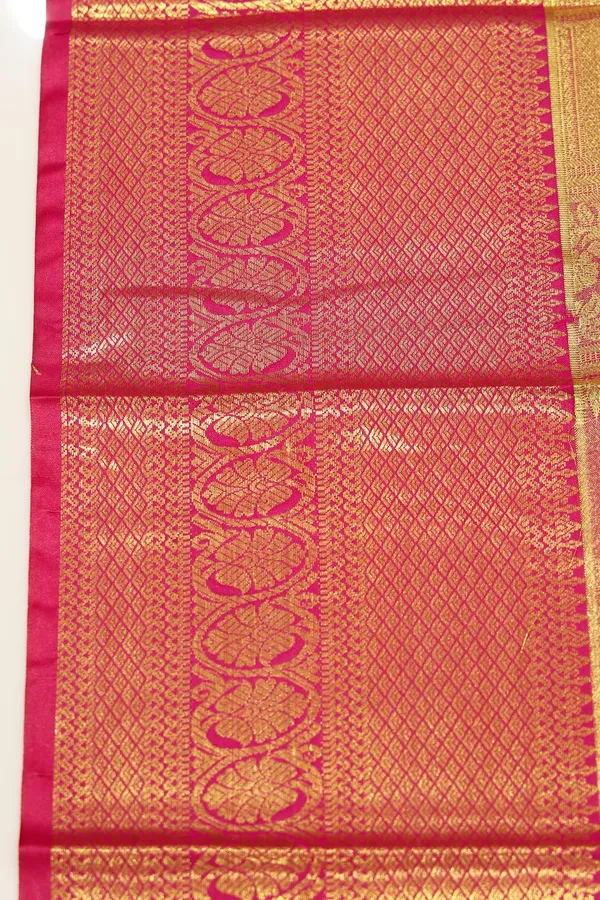 Mustard_Gold_Dharmavaram_Inspired_Semi_Silk_Saree_With_Wide_Contrast_Border