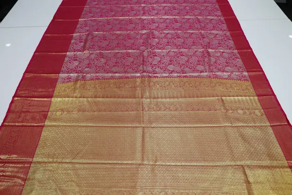 Royal_Blue_Kanchipuram_Inspired_Semi_Silk_Saree_With_Wide_Contrast_Border