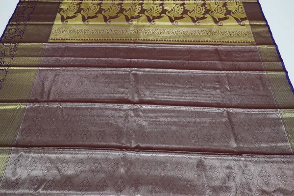 Deep_Purple_Dharmavaram_Inspired_Semi_Silk_Saree_With_Wide_Contrast_Border