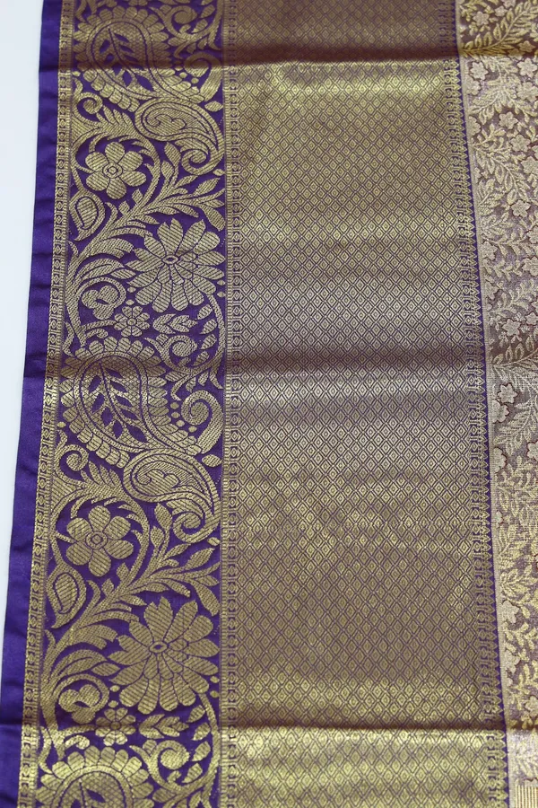 Deep_Purple_Dharmavaram_Inspired_Semi_Silk_Saree_With_Wide_Contrast_Border