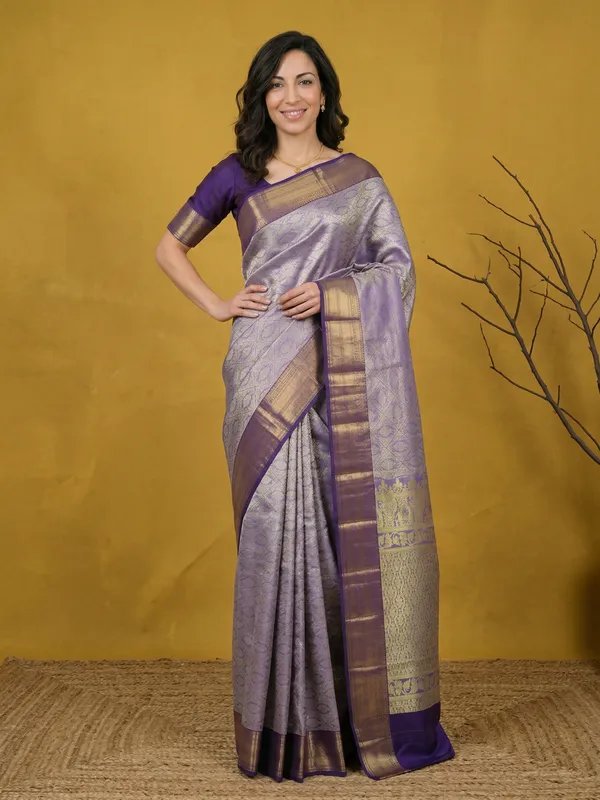 Teal_Blue_Gadwal_Inspired_Semi_Silk_Saree_With_Wide_Contrast_Border