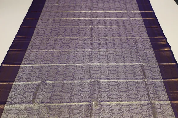 Teal_Blue_Gadwal_Inspired_Semi_Silk_Saree_With_Wide_Contrast_Border
